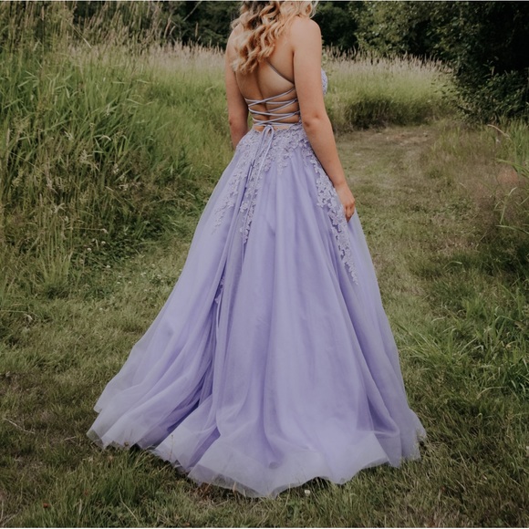 Custom Made Lilac Prom/Grad Dress - Picture 2 of 4